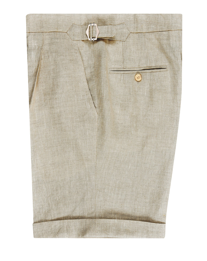 100% Linen Suiting Muslin Shorts