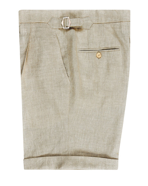 100% Linen Suiting Muslin Shorts