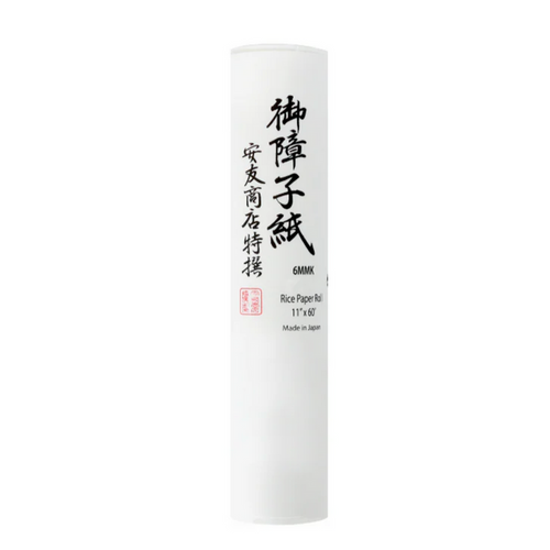 11" x 60' Roll of Plain Washi Kozo Paper