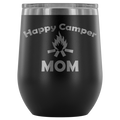 12-Ounce Stemless Wine Tumbler, MOM, Happy Camper