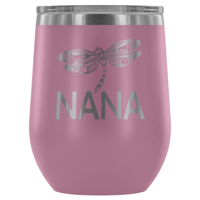 12-Ounce Stemless Wine Tumbler, NANA, Dragonfly