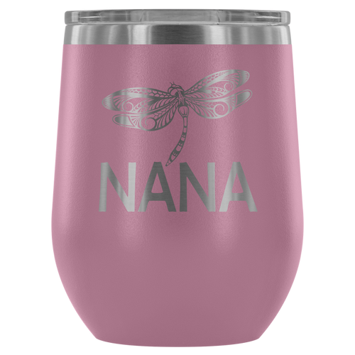 12-Ounce Stemless Wine Tumbler, NANA, Dragonfly