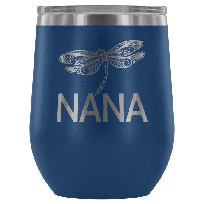 12-Ounce Stemless Wine Tumbler, NANA, Dragonfly