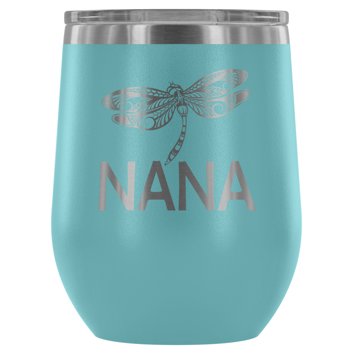 12-Ounce Stemless Wine Tumbler, NANA, Dragonfly