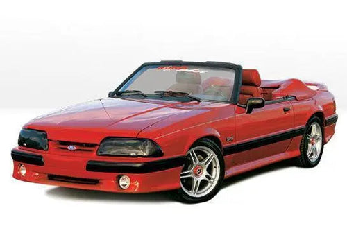 1987-1993 Ford Mustang POLYURETHANE Black Side Skirts-1
