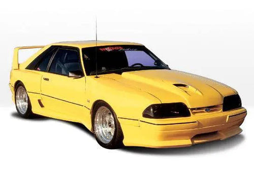 1987-1993 Ford Mustang POLYURETHANE Black Side Skirts-1