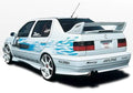 1993-1998 Volkswagen Jetta POLYURETHANE Black Side Skirts-1