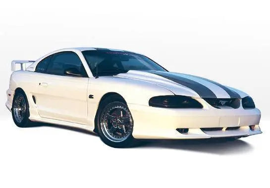 1994-1998 Ford Mustang POLYURETHANE Black Side Skirts-1