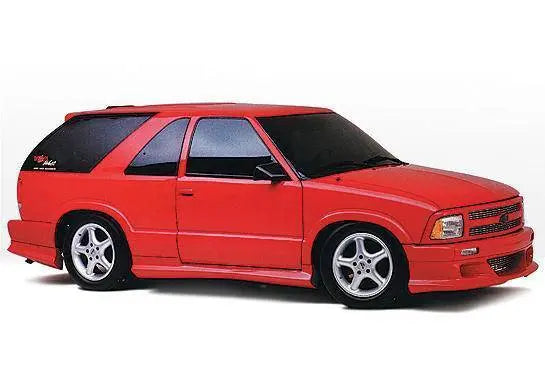 1995-1997 Chevrolet Blazer 4 doors POLYURETHANE Black Side Skirts-1