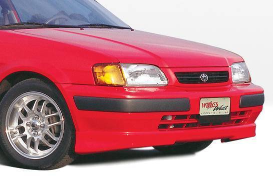 1995-1998 Toyota Tercel 2 doors POLYURETHANE Black Front Lip-1