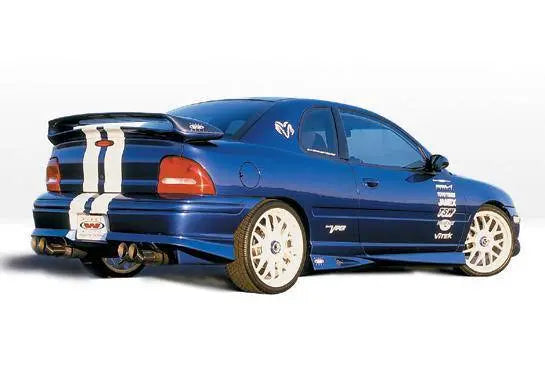 1995-1999 Dodge Neon 2 doors POLYURETHANE Black Side Skirts-1