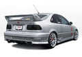 1996-2000 Honda Civic Hatchback 2 doors POLYURETHANE Black Side Skirts-1