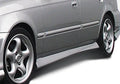 1996-2000 Honda Civic 4 doors POLYURETHANE Black Side Skirts-1