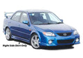 1999-2003 Mazda Protege POLYURETHANE Black Side Skirts-1