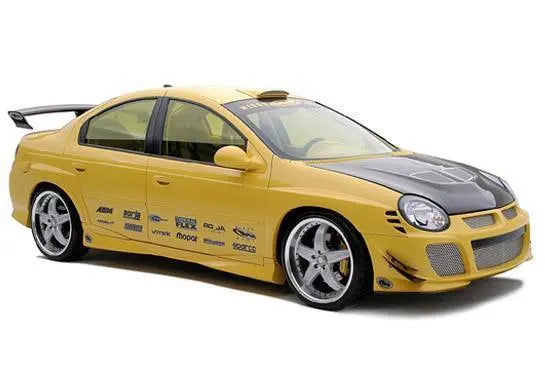 2000-2004 Dodge Neon POLYURETHANE Black Side Skirts-1