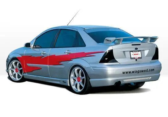 2000-2004 Ford Focus POLYURETHANE Black Side Skirts-1