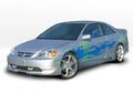 2001-2004 Honda Civic 2 doors POLYURETHANE Black Side Skirts-1