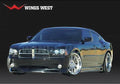2006-2010 Dodge Charger POLYURETHANE Black Side Skirts-1