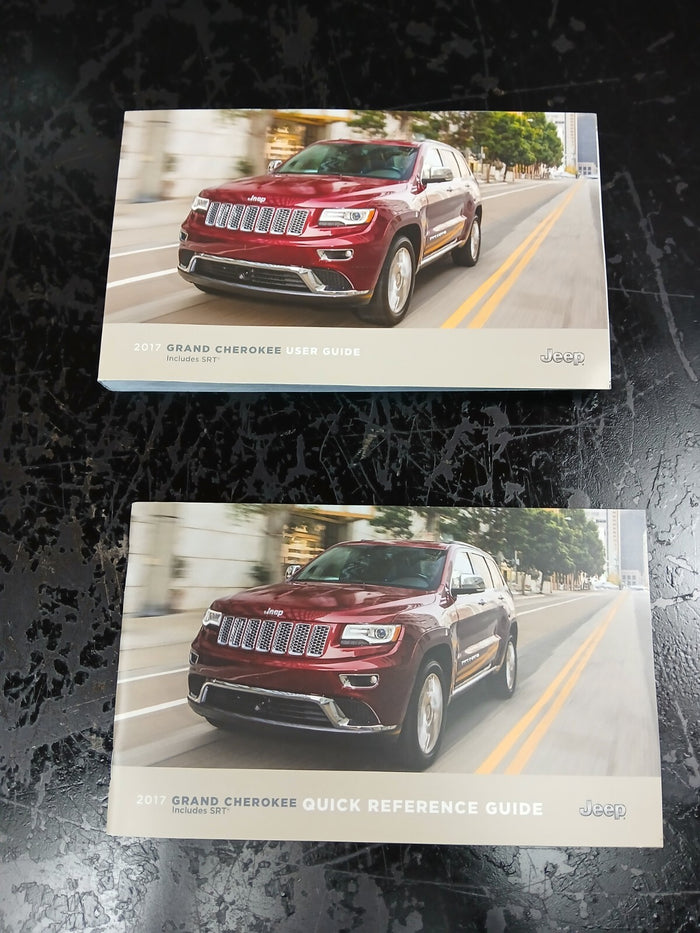 2017 Jeep Grand Cherokee SRT Paperback Owner Guide Manual with Case