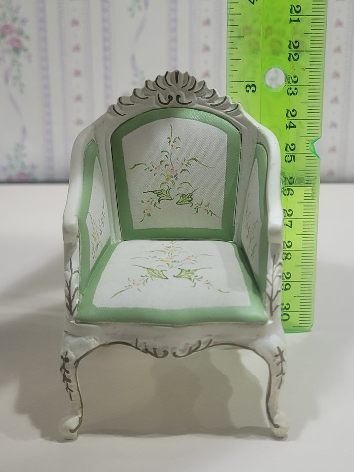 3pc Seafoam Green Living Room Sitting Set w/ Floral Accents