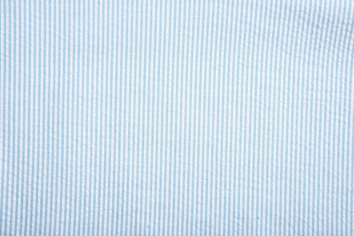 Alaskan Blue  Dress Stripes Seersucker
