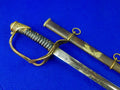 Antique US Indian Wars Model 1872 Cavalry Sword with Scabbard