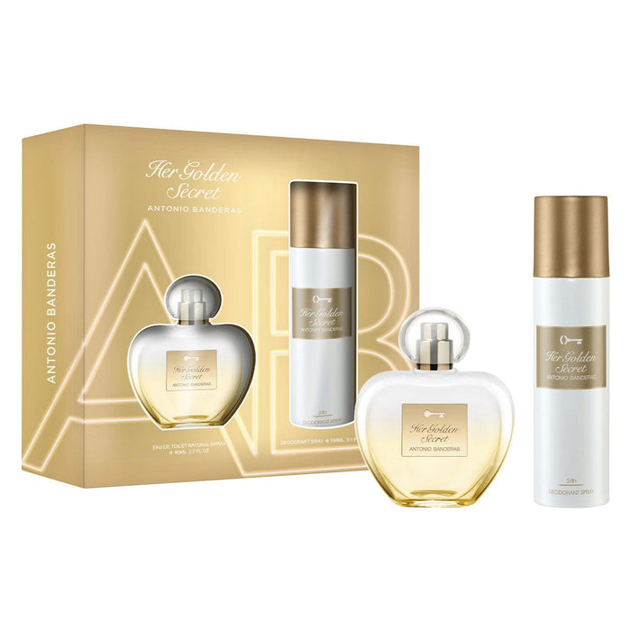 Antonio Banderas Her Golden Secret Set para Dama Fragancia EDT 80ml + Desodorante 150ml