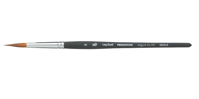 AquaElite Synthetic Kolinsky Brushes - Long Round