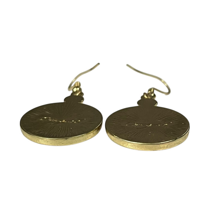 Aretes Amarillo Metal ara Dama DESIGUAL