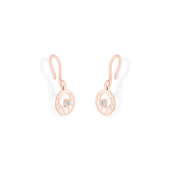 Astra Orb Gold Dangler Earring For Women
