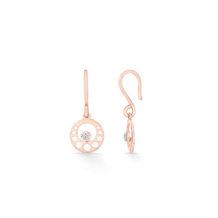 Astra Orb Gold Dangler Earring For Women