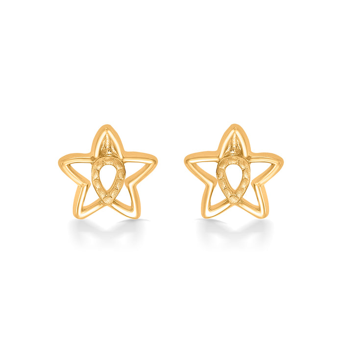Astral Twinkle Yellow Gold Kids Earring