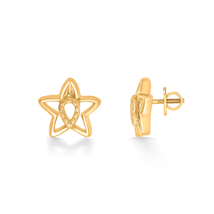Astral Twinkle Yellow Gold Kids Earring