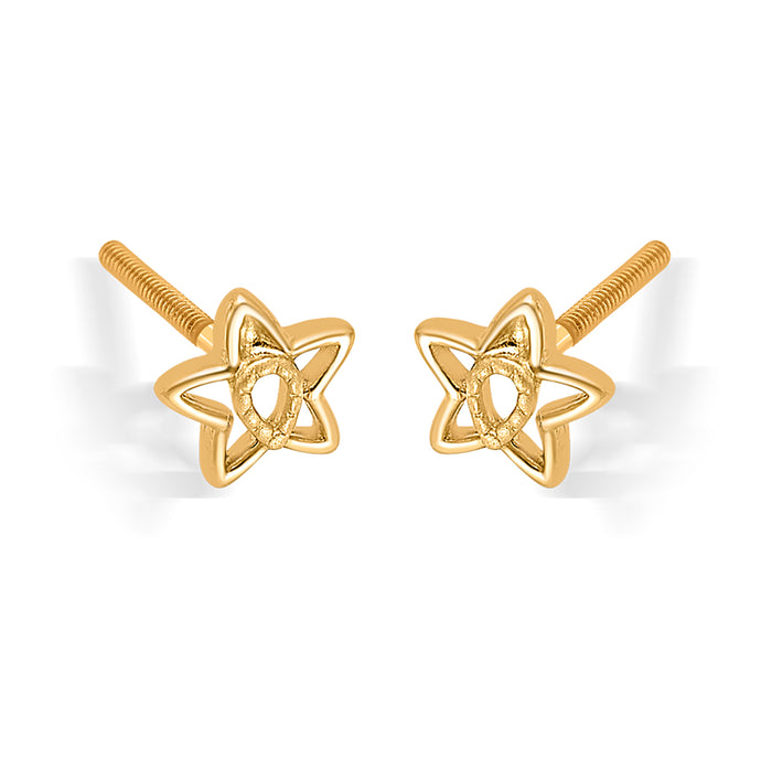 Astral Twinkle Yellow Gold Kids Earring