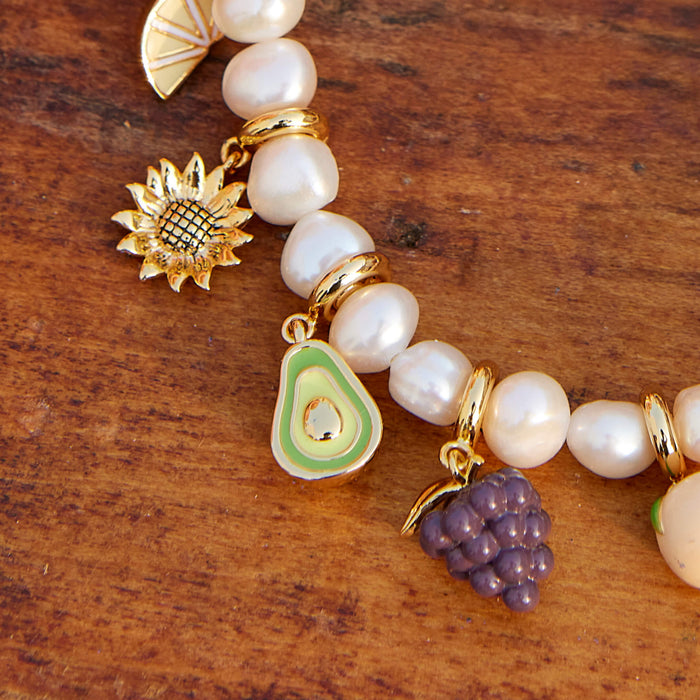 Avocado Charm on Necklace