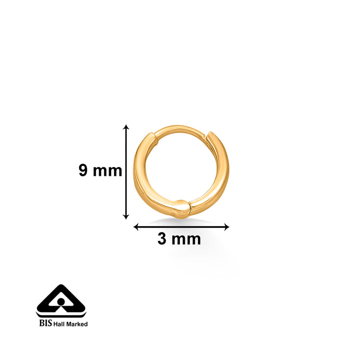 Bali Yellow Gold Kids Earring
