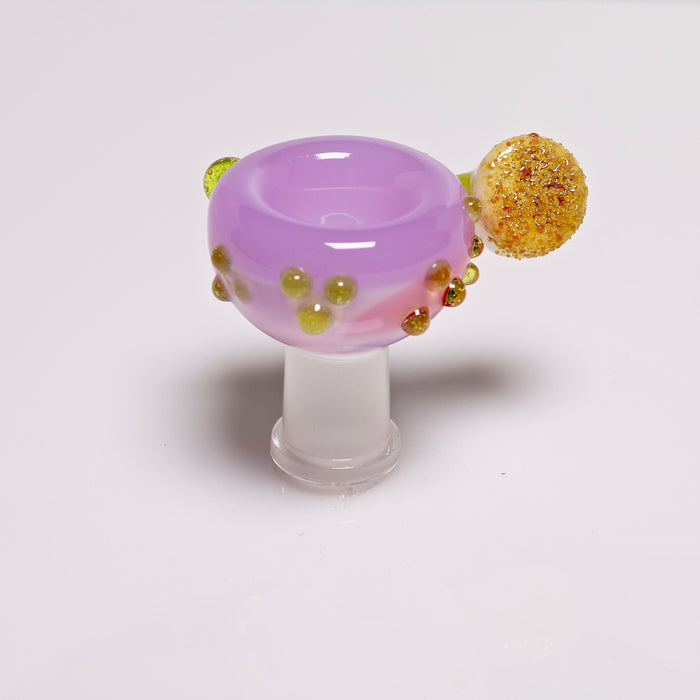 Bambi Glass Purple Lollipop Female fitting Slide