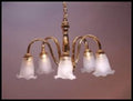 Battery Operated LED 5 Arm Chandelier - Tulip C2