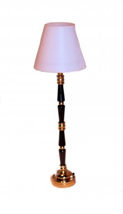 Battery Operated LED Floor Lamp - F1 Brass