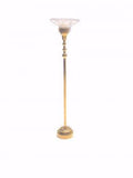 Battery Operated LED Floor Lamp - Park Ave South Gold F15