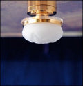 Battery Operated LED Frosted Globe Ceiling Light