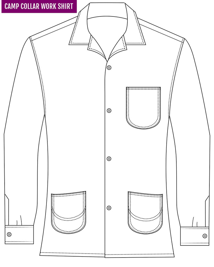 Black Blue Bold Checks Work Shirt