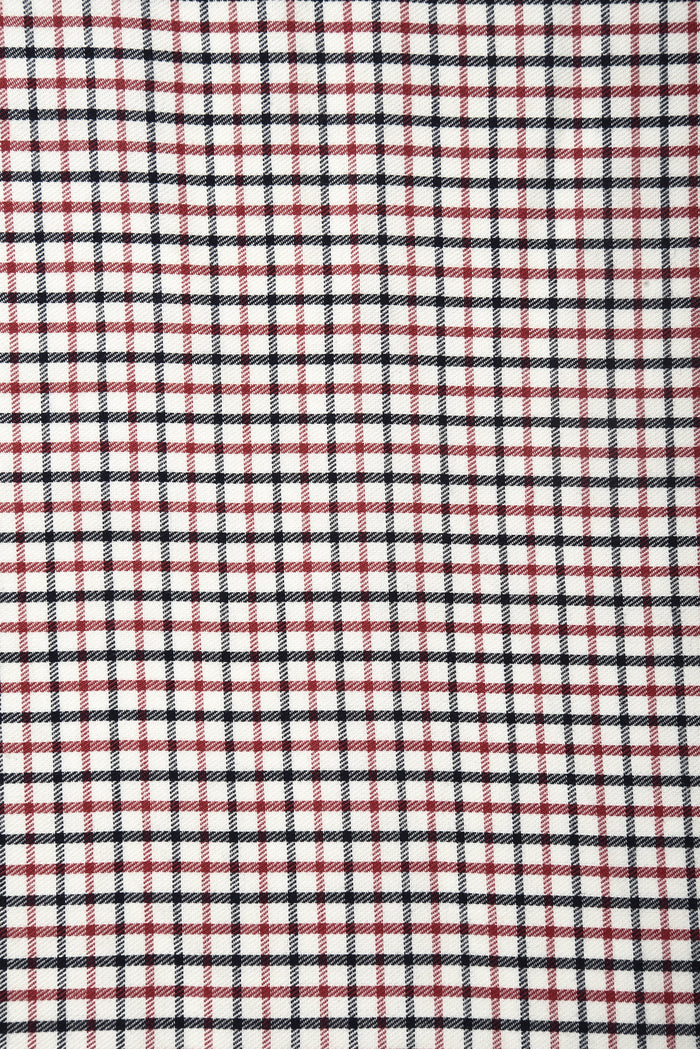 Black Red in Ecru Checks