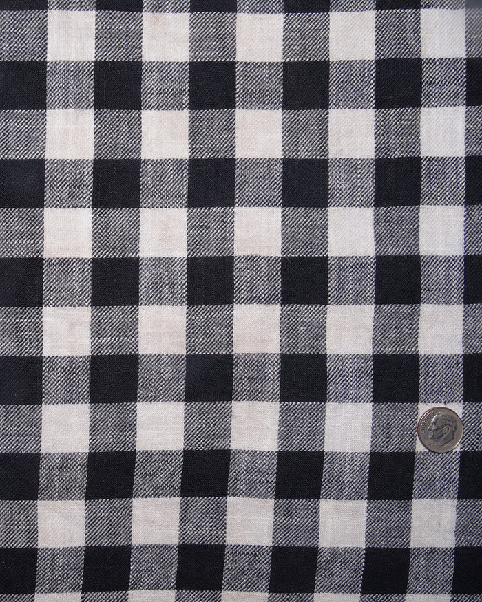 Black White Macro Gingham Checks