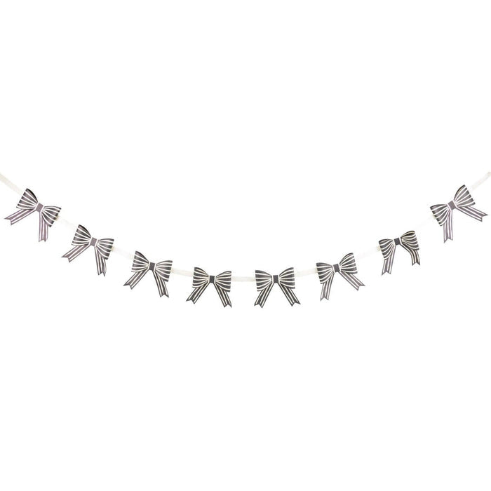 Black & White Paper Bow Banner - bubblegum market