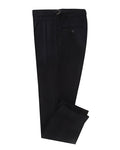 Black Wool Heavy Flannel Pant