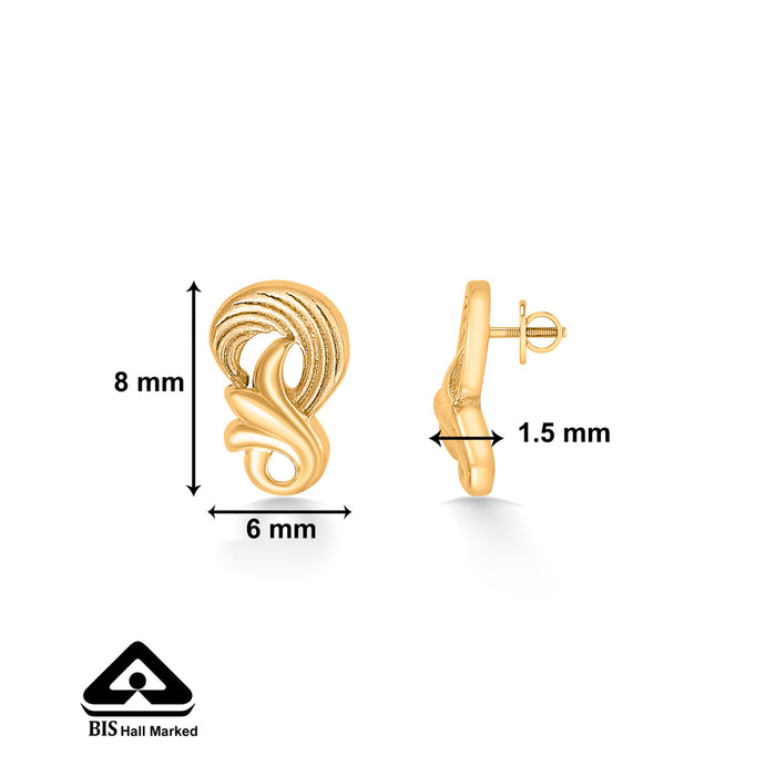 Blossom Aura Yellow Gold Kids Earring
