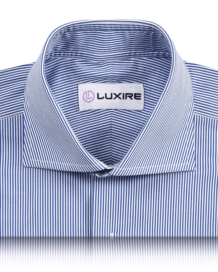 Blue Dobby Dress Stripes Shirt