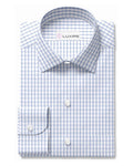 Blue Tattersall on White