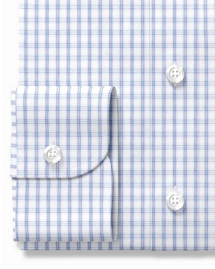 Blue Tattersall on White